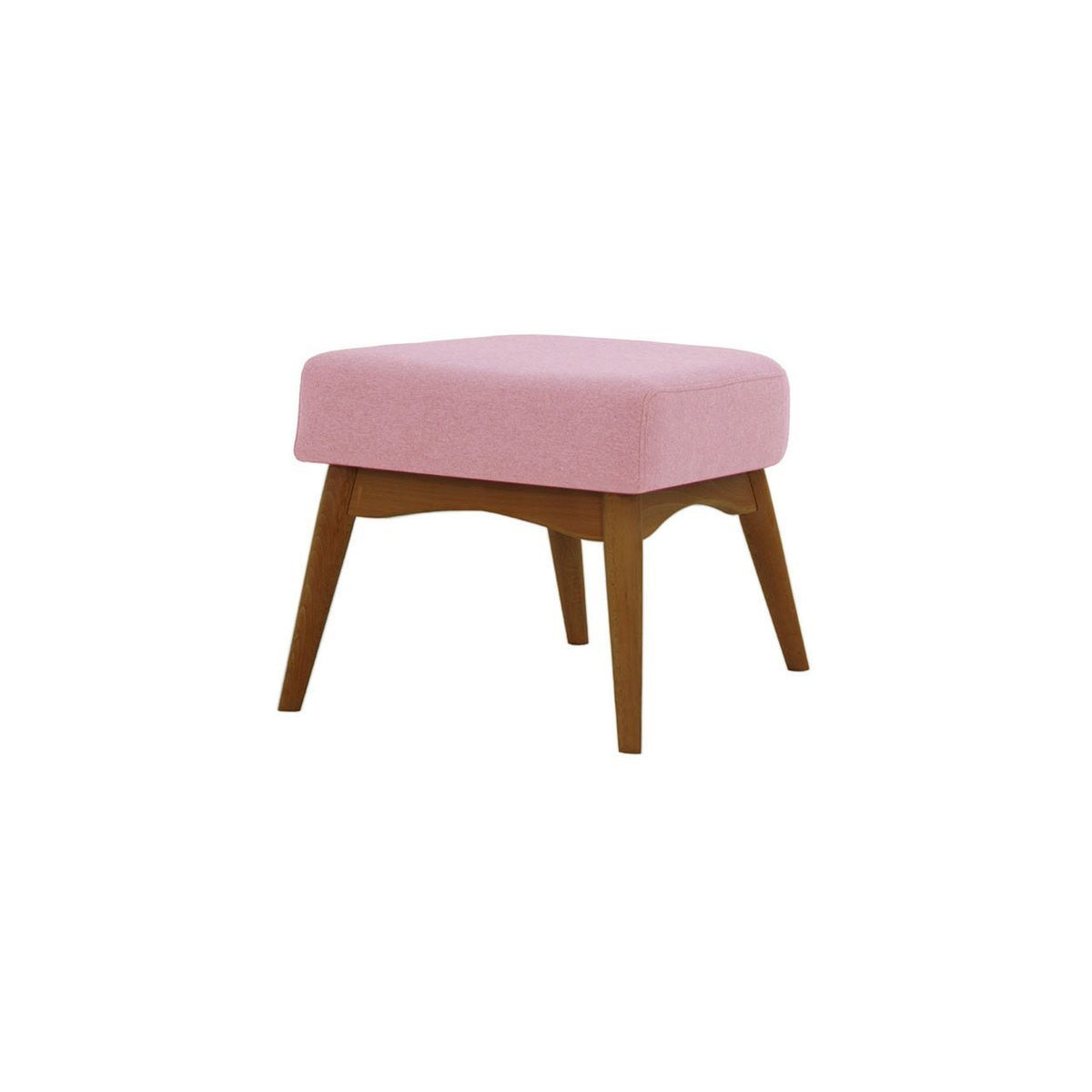 Savano Footstool, pink, Leg colour: dark oak - image 1