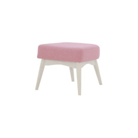 Savano Footstool, pink, Leg colour: white