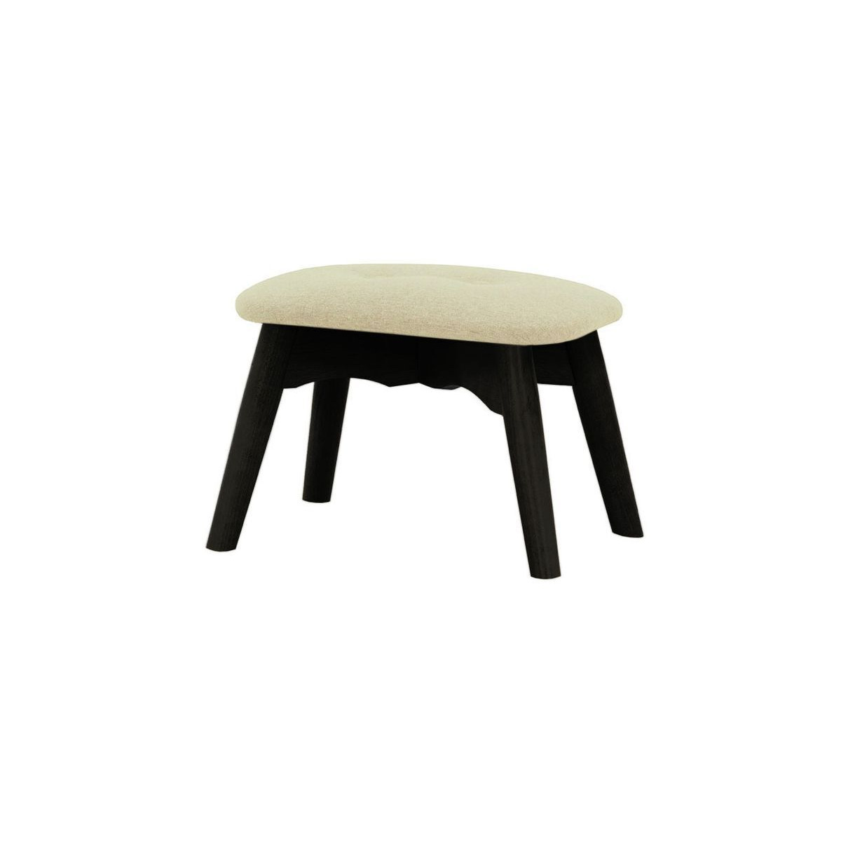 Ducon Mini Children's Footstool, cream, Leg colour: black - image 1