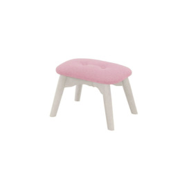 Ducon Mini Children's Footstool, pink, Leg colour: white - thumbnail 3