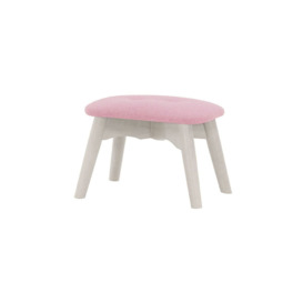 Ducon Mini Children's Footstool, pink, Leg colour: white - thumbnail 1