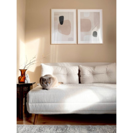 Flic Double Sofa Bed - width 120 cm, grey, Leg colour: like oak - thumbnail 2