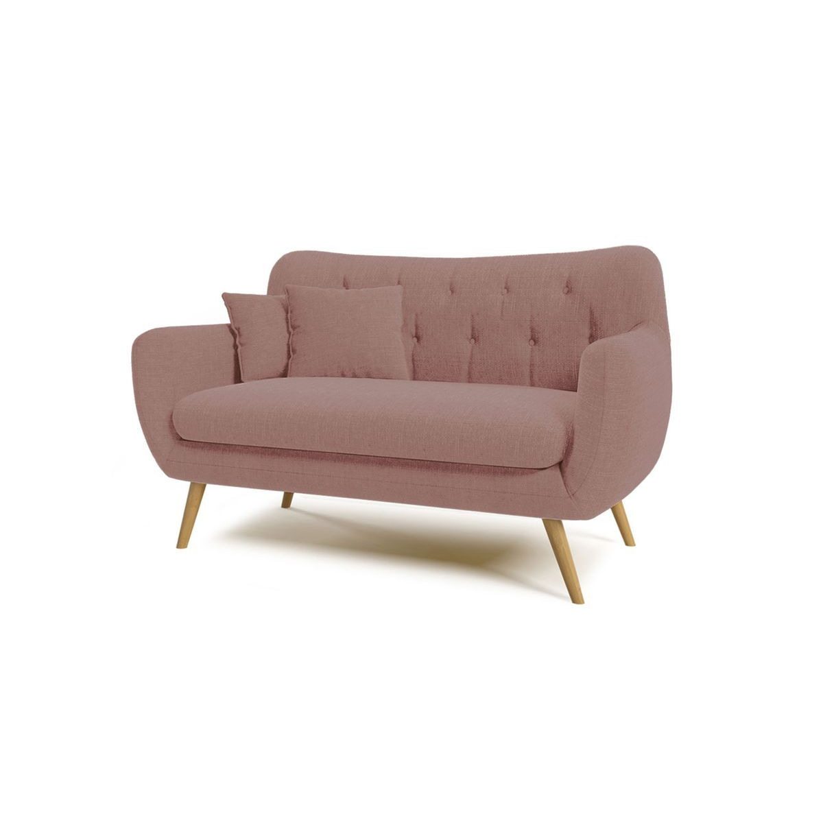 Revive 2 Seater Sofa, pastel pink - image 1