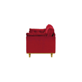 Farrow 3 Seater Sofa, dark red, Leg colour: like oak - thumbnail 3