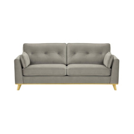 Farrow 3 Seater Sofa, silver, Leg colour: like oak