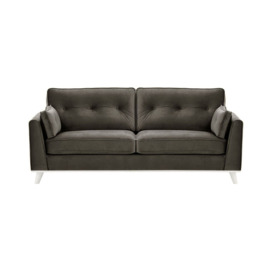 Farrow 3 Seater Sofa, graphite, Leg colour: white - thumbnail 1