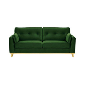 Farrow 3 Seater Sofa, turquoise, Leg colour: aveo