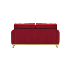 Farrow 2,5 Seater Sofa, dark red, Leg colour: wax black - thumbnail 2