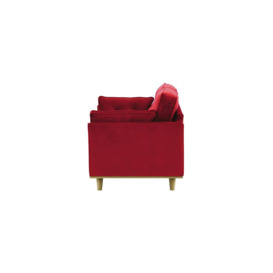 Farrow 2,5 Seater Sofa, dark red, Leg colour: wax black - thumbnail 3