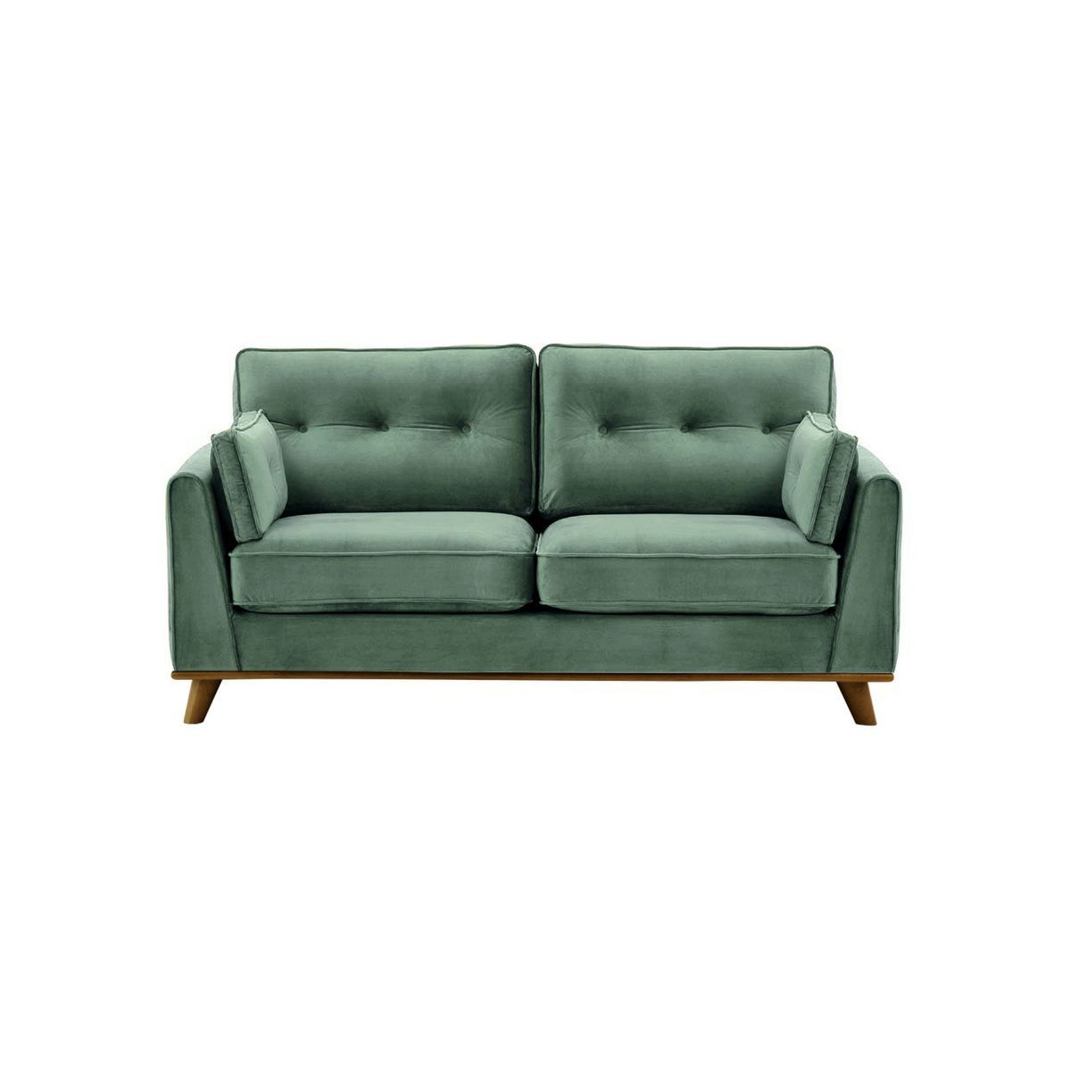 Farrow 2,5 Seater Sofa, dirty blue, Leg colour: dark oak - image 1