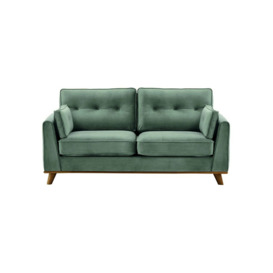 Farrow 2,5 Seater Sofa, dirty blue, Leg colour: dark oak - thumbnail 1