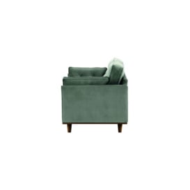 Farrow 2,5 Seater Sofa, dirty blue, Leg colour: dark oak - thumbnail 3
