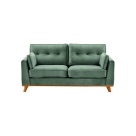 Farrow 2,5 Seater Sofa, navy blue, Leg colour: like oak - thumbnail 1