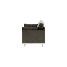 Farrow 2 Seater Sofa, graphite, Leg colour: white - thumbnail 3