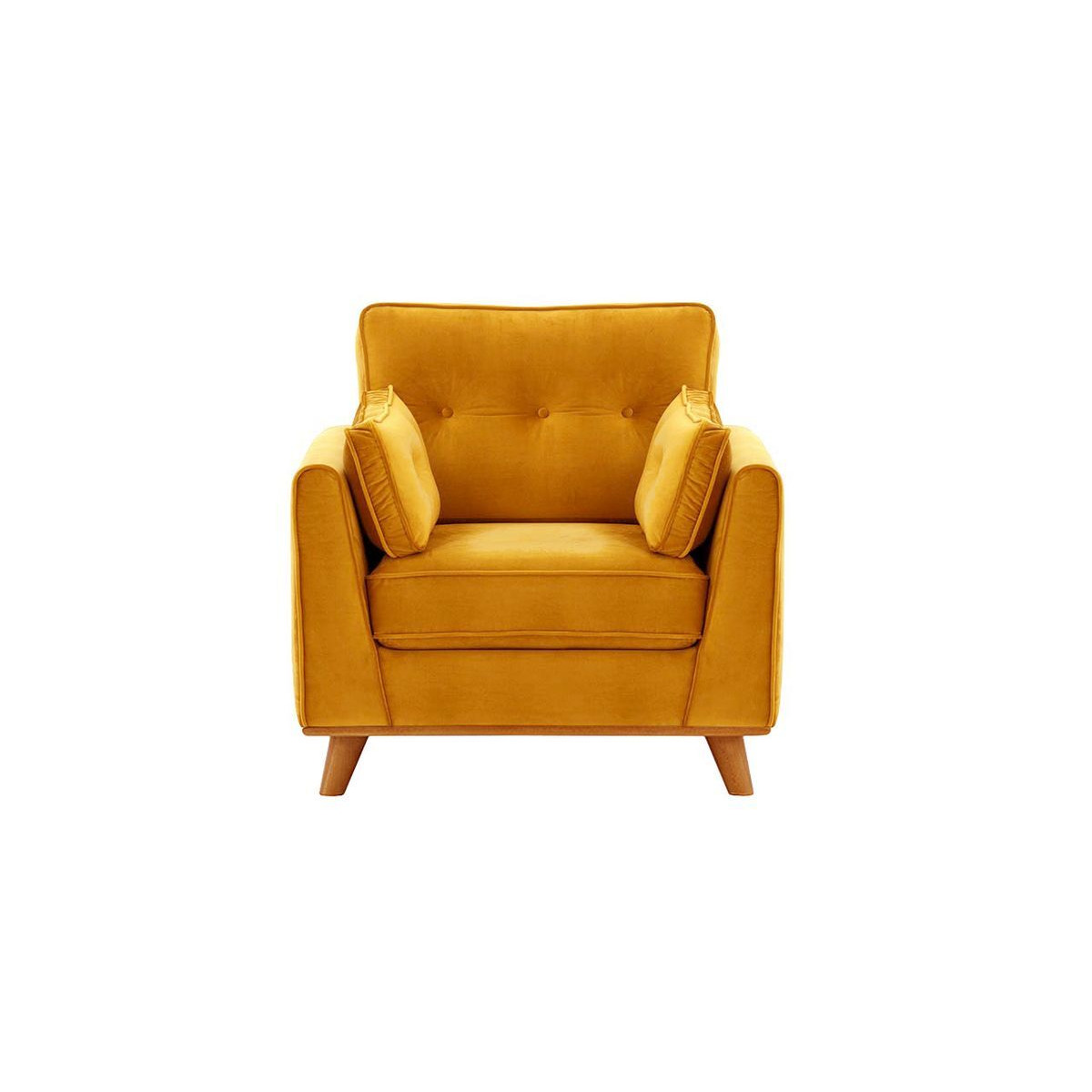 Farrow Armchair, mustard, Leg colour: aveo - image 1