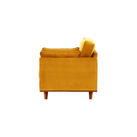 Farrow Armchair, mustard, Leg colour: aveo - thumbnail 3