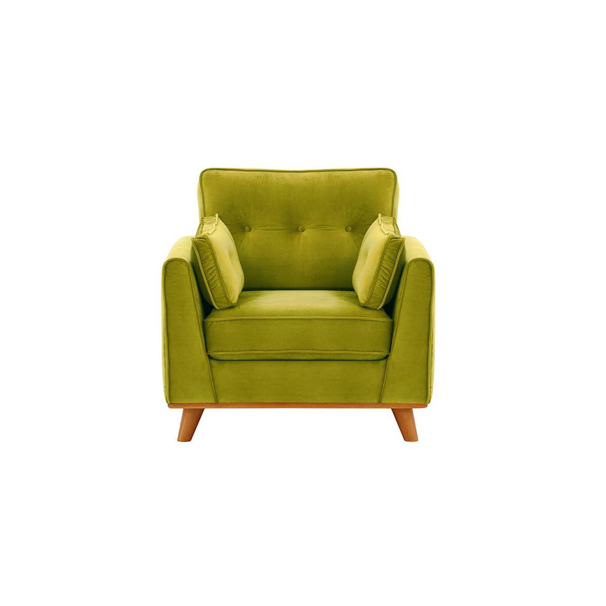 Farrow Armchair, olive green, Leg colour: aveo - image 1