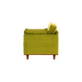 Farrow Armchair, olive green, Leg colour: aveo - thumbnail 3
