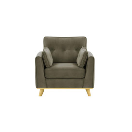 Farrow Armchair, turquoise, Leg colour: wax black