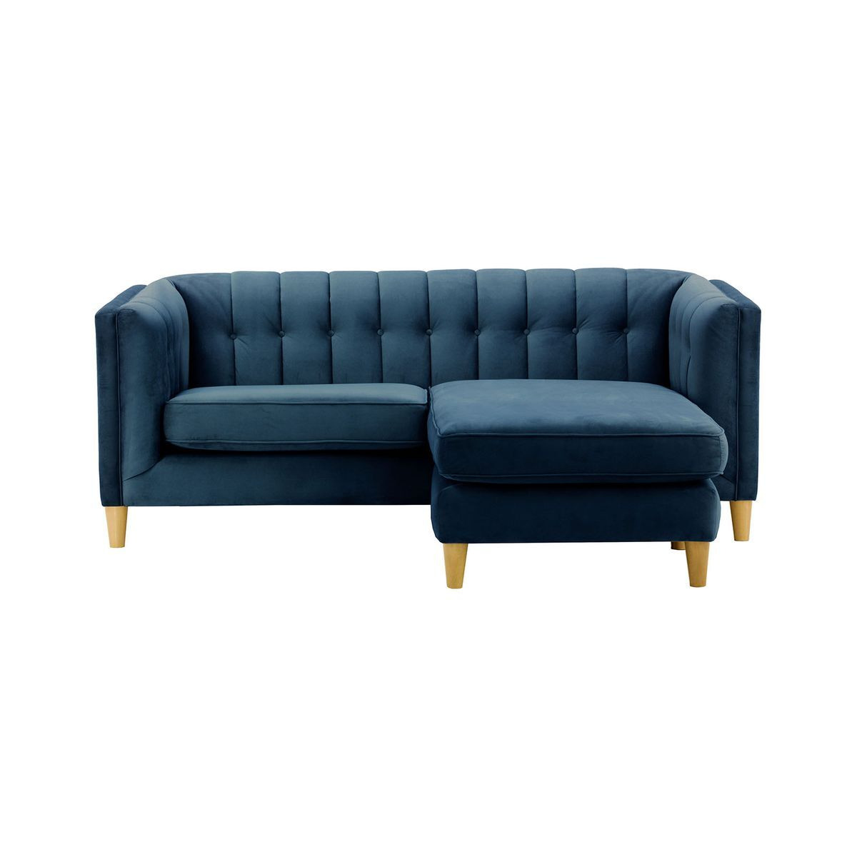 Sodre Universal Corner Sofa, blue, Leg colour: like oak - image 1