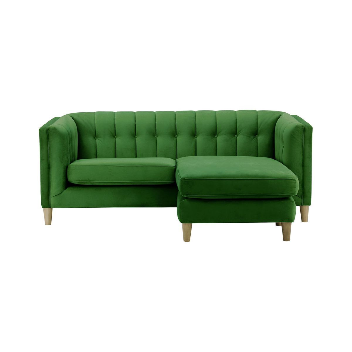Sodre Universal Corner Sofa, dark green, Leg colour: like oak - image 1