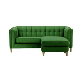 Sodre Universal Corner Sofa, dark green, Leg colour: like oak - thumbnail 1