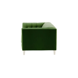 Sodre 3 Seater Sofa, dark green, Leg colour: white - thumbnail 3