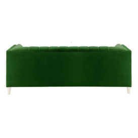Sodre 3 Seater Sofa, dark green, Leg colour: white - thumbnail 2