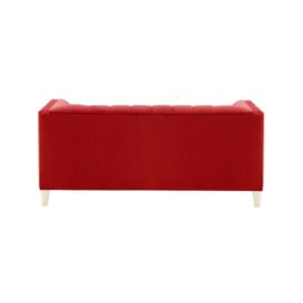 Sodre 2 Seater Sofa, dark red, Leg colour: white - thumbnail 2
