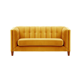 Sodre 2 Seater Sofa, mustard, Leg colour: aveo - thumbnail 1