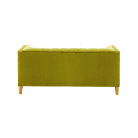 Sodre 2 Seater Sofa, olive green, Leg colour: like oak - thumbnail 2