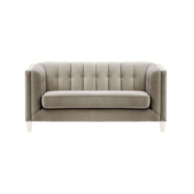 Sodre 2 Seater Sofa, grey, Leg colour: white - thumbnail 1