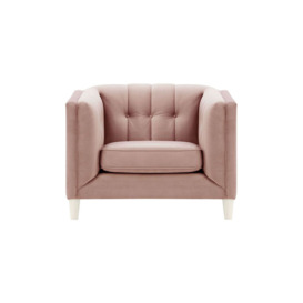 Sodre Armchair, lilac, Leg colour: white