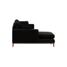 Covex Wood Left-Hand Corner Sofa, black, Leg colour: aveo - thumbnail 3