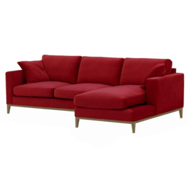 Covex Wood Right-Hand Corner Sofa, dark red, Leg colour: wax black - thumbnail 2
