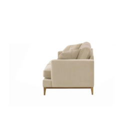 Covex Wood 2,5 Seater Sofa, light beige, Leg colour: like oak - thumbnail 3