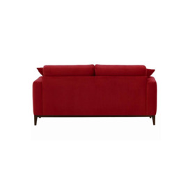 Covex Wood 2,5 Seater Sofa, dark red, Leg colour: dark oak - thumbnail 2