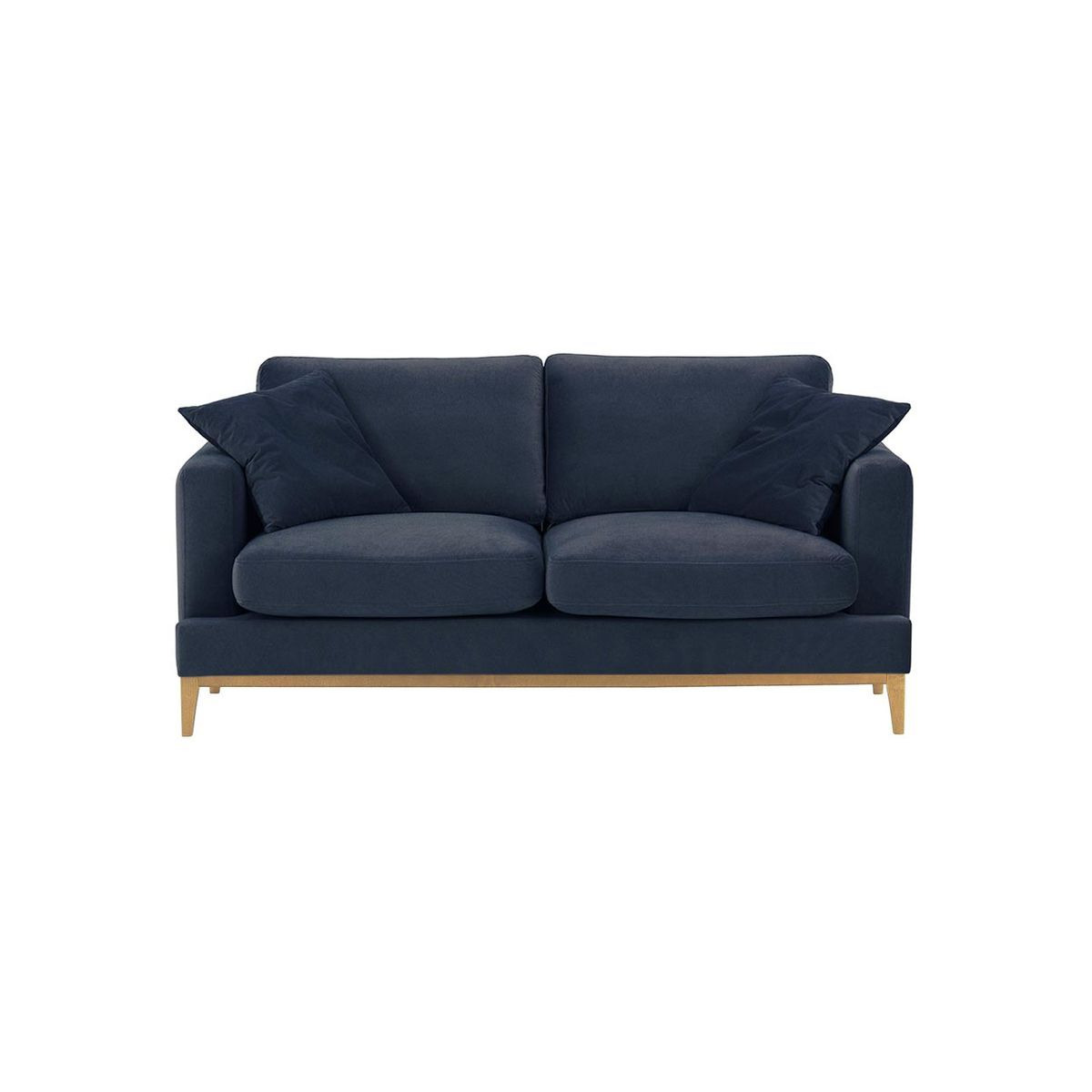 Covex Wood 2,5 Seater Sofa, blue, Leg colour: like oak - image 1
