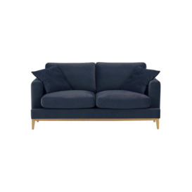 Covex Wood 2,5 Seater Sofa, blue, Leg colour: like oak