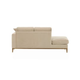 Covex Wood Right-Hand Daybed, light beige, Leg colour: like oak - thumbnail 2