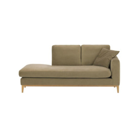 Covex Wood Right-Hand Daybed, mink, Leg colour: like oak