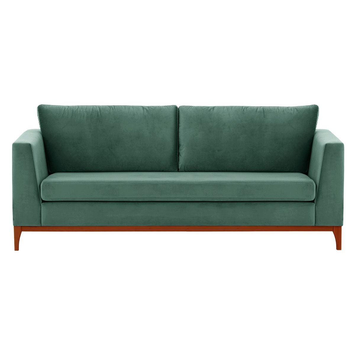 Gosena Wood 3 Seater Sofa, dirty blue, Leg colour: aveo - image 1