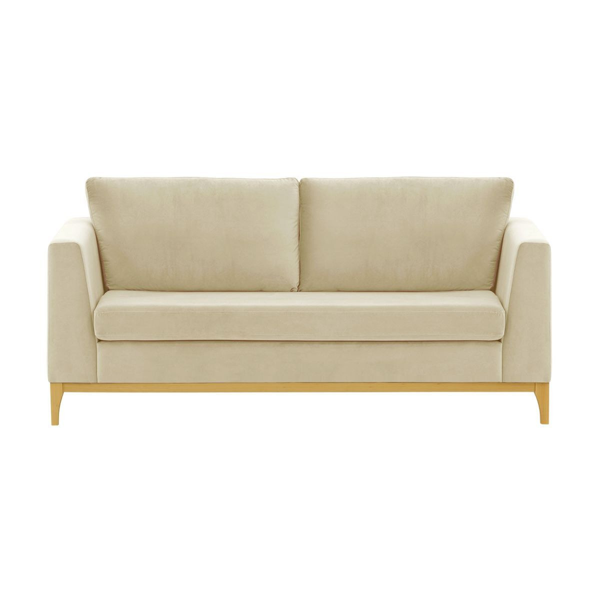 Gosena Wood 2,5 Seater Sofa, light beige, Leg colour: like oak - image 1