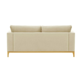 Gosena Wood 2,5 Seater Sofa, light beige, Leg colour: like oak - thumbnail 2