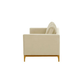 Gosena Wood 2,5 Seater Sofa, light beige, Leg colour: like oak - thumbnail 3