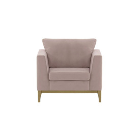 Gosena Wood Armchair, lilac, Leg colour: wax black