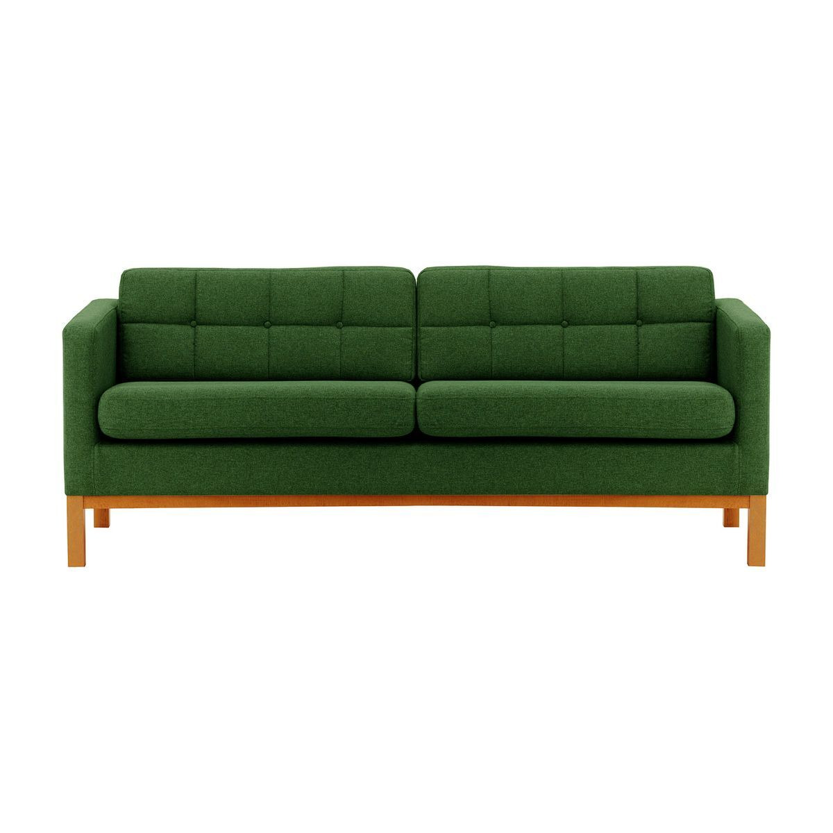 Normann 3 Seater Sofa, dark green, Leg colour: aveo - image 1