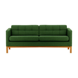 Normann 3 Seater Sofa, dark green, Leg colour: aveo