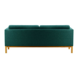 Normann 3 Seater Sofa, blue, Leg colour: like oak - thumbnail 2