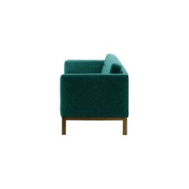 Normann 3 Seater Sofa, turquoise, Leg colour: wax black - thumbnail 3